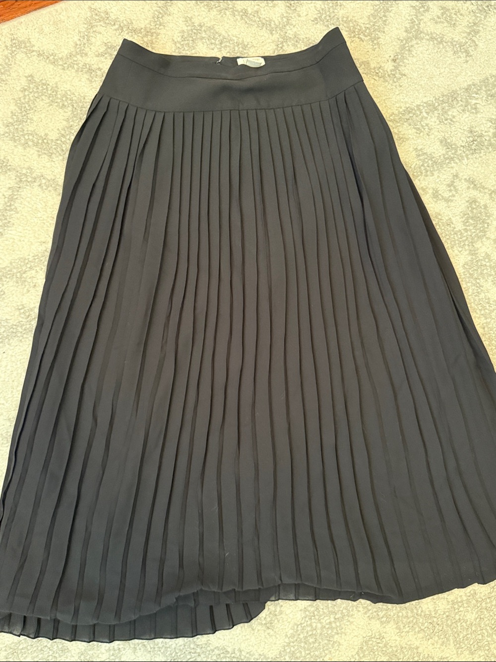 J Crew Pleated Black Women's Skirt - Size 0